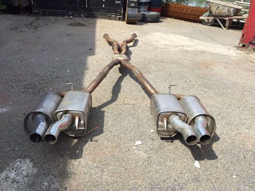 Bmw oem e60 e61 m5 complete muffler mufflers exhaust pipe pipes manifold headers
