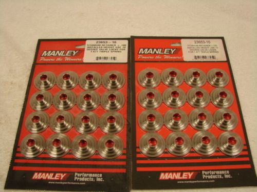 Manley titanium retainers+.100 for triple valve springs 23653-1