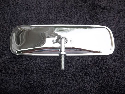 1957 restored corvette dash mirror, with (s) logo ball stem - &#034;show car quality&#034;
