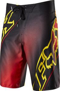 Fox racing elecore mens boardshorts flame red/yellow/black