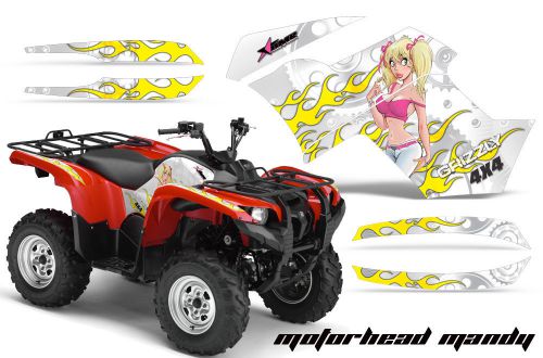 Yamaha grizzly 550/700 amr racing graphics sticker kit 07-13 atv decals mhm wp