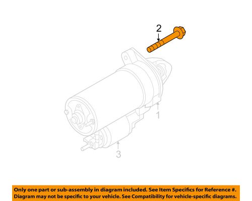 Bmw oem 09-16 z4 3.0l-l6-starter mount bolt 12410392577