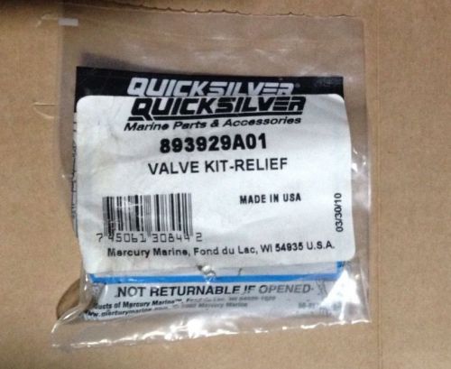 Mercury quicksilver relief valve kit. part 893929a01.
