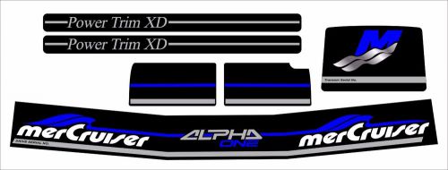 Mercruiser the new blue 2016 complete set alpha one gen.2 decals w/ ram sticker