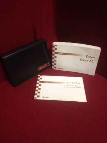 2004 gmc yukon &amp; xl oem owners manual set with warranty guide and case