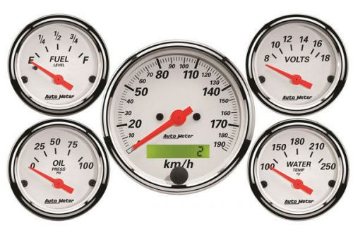 Autometer street rod arctic white gauges - 1302-m