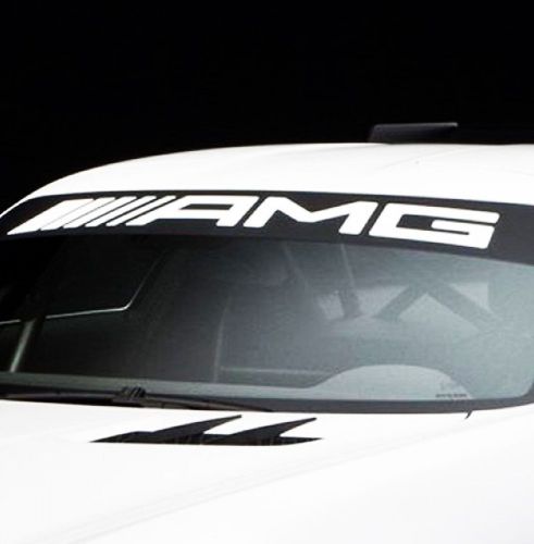 Large heavy duty mercedes amg windscreen windshield window decal vinyl sticker
