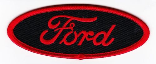 Black red ford sew/iron on patch emblem badge embroidered car