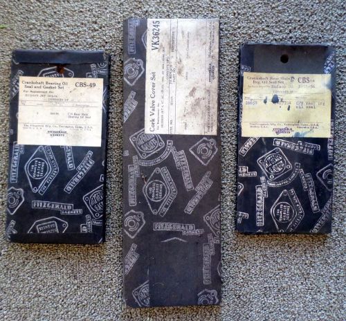 Vintage 1950s box lot hudson jet 80 oil seal gasket cork valve cover fitzgerald