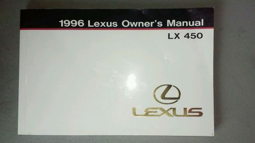 Lexus lx 450 owners manual excellent condition