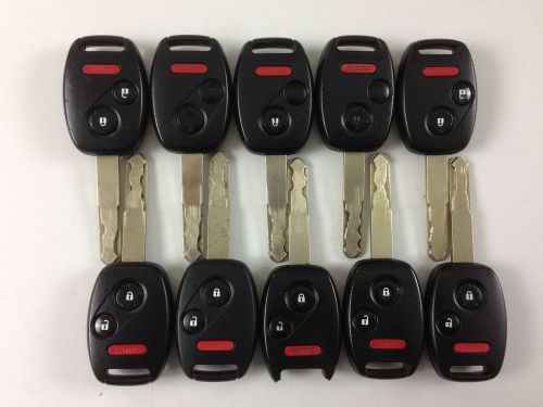 Lot of 10 honda key less remote insight cr-v fit 07-11 fob key less entry oem