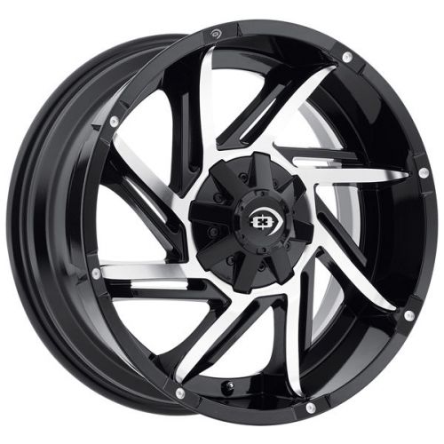 Vision 422 prowler 20x9 5x114.3/5x127 +10mm black/machined wheels rims