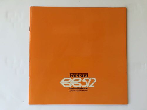 Ferrari 512 bb brochure