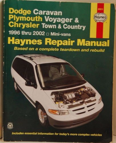 Haynes repair manual dodge caravan plymouth voyager &amp; chrysler town &amp; country