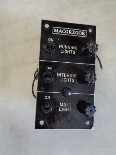 Macgregor sailboat electrical panel -running lights, interior lights, mast light