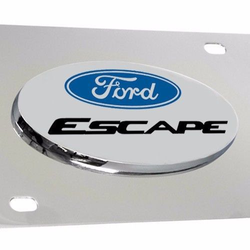 Ford escape logo chrome metal 3d emblem license plate - officially licensed