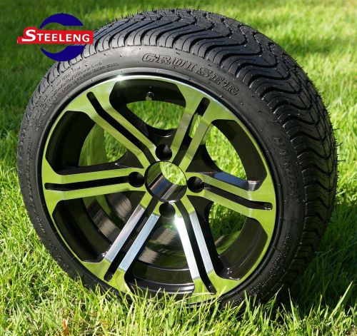 Golf cart 14&#034; judge wheels and 205/30-14 dot low profile tires (set of 4)