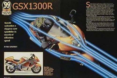 1999 suzuki gsx1300r hayabusa motorcycle article + sv650