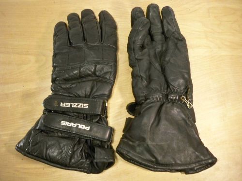 Vintage polaris sizzler leather chopper sled motorcycle snowmobile gloves xlarge