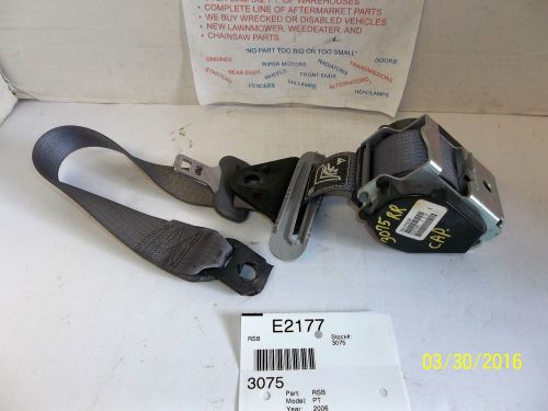 06 07 08 09 10 pt cruiser right rear seat belt retractor gray oem