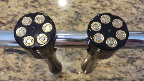 West coast choppers 44 mag risers 8" drag bars,  knurled grips  jesse james