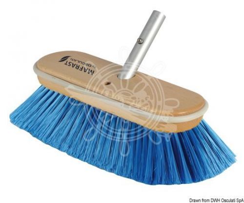 Osculati mafrast blue polyester medium 8 inch brush with shock-proof rim
