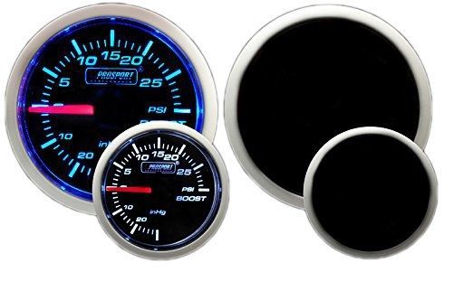 Prosport performance series gauge (boost gauge (mechanical), blue white 52mm)