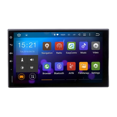 Touch screen quad core universal car gps player navi android 5.1 rds wifi fm bt