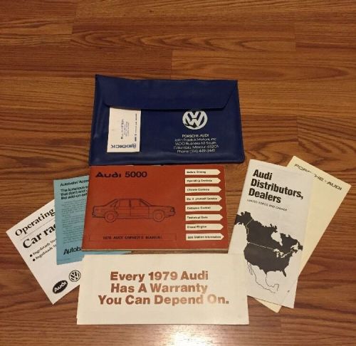 1979 audi 5000 owners manual