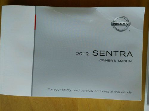 2012 nissan sentra owners manual user guide reference operator book  case #396