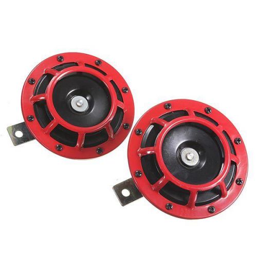 Super loud compact tone blast horn 139db for subaru impreza 93-11 red