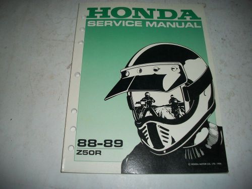 Official 1988-1989 honda z50r motorcycle shop manual unused cmystor4more
