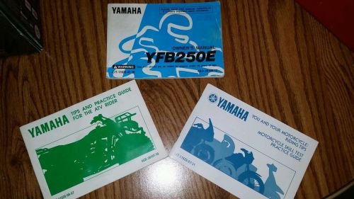 1992 yamaha timberwolf yfb250e owners manual. great shape in original plastic b