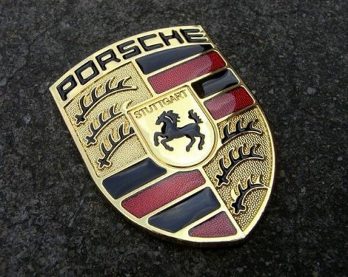 Brand new 1pcs metal car sticker 3d car logo emblem badge for porsche