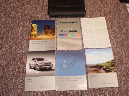 2014 mercedes benz m class ml 250 350 550 suv owners manual books case all model