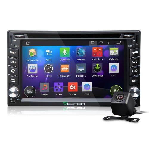 6.2&#034;touch screen android 4.4 2din indash car fm radio stereo player wifi gps+cam