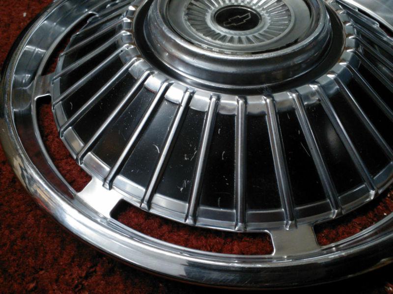 1963 1964 Chevy Chevrolet Impala BelAir Biscayne set of 4 Hubcaps wheel covers, US $99.99, image 3