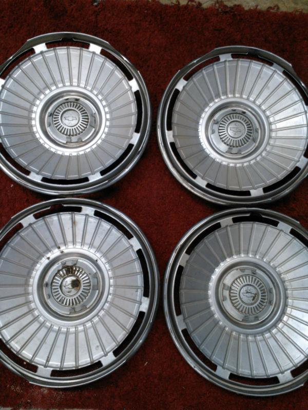 1963 1964 Chevy Chevrolet Impala BelAir Biscayne set of 4 Hubcaps wheel covers, US $99.99, image 9