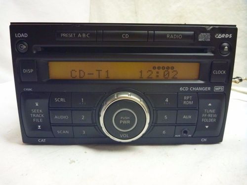 07-11 nissan rogue versa radio 6 cd mp3 player cy09c 28185-em31c ap5910