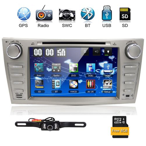 8&#034; car dvd player gps navigator for toyota camry 2007-2011 radio+map card&amp;camera