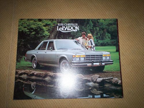 1978 chrysler lebaron  dealer sales brochure  town &amp; country   mopar