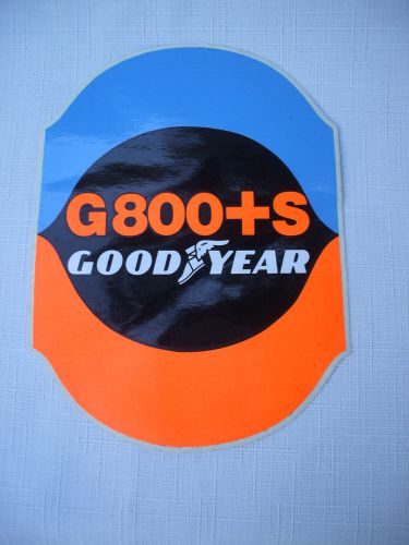 Vintage 1970&#039;s goodyear tires benelux europe ,racing  fluorescent decal sticker