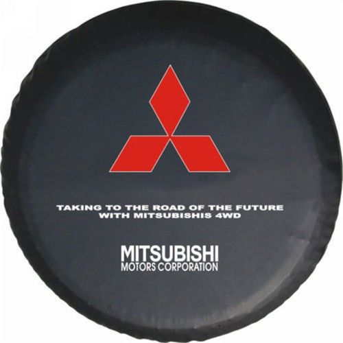 Spare wheel tire cover series mitsubishi montero 30&#034; black denim tire cover new