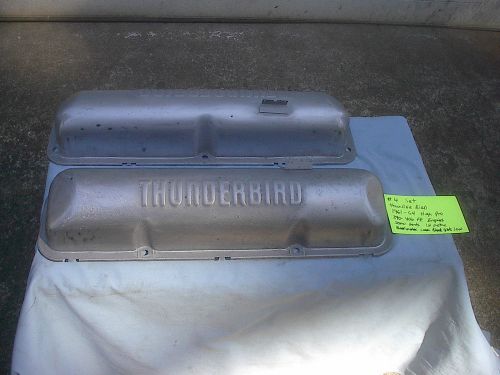 1958-1964 ford 352-427 primed red factory thunderbird valve covers  galaxie