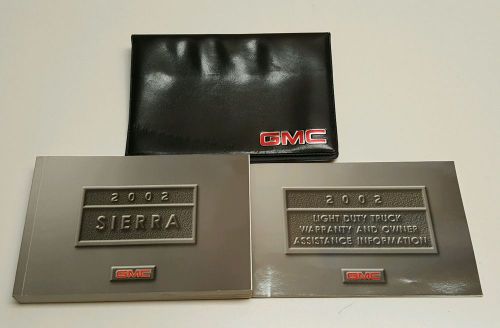 2002 gmc sierra 1500 2500 3500 hd owners manual 4x4 2w v8 6.0l 5.3l 4.8l v6 4.3l