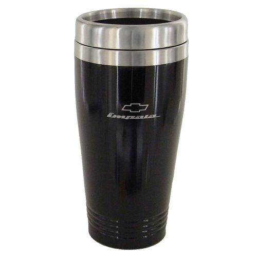 Chevy impala black stainless steel coffee tumbler mug