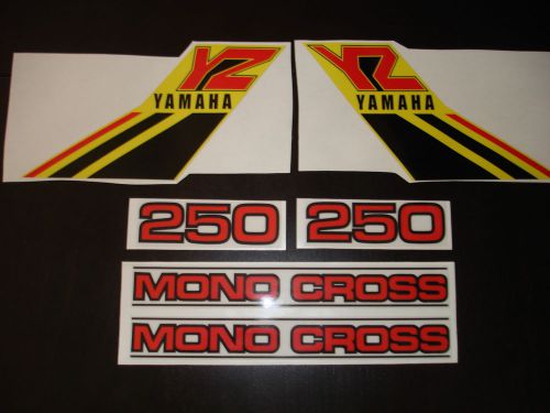 1984 yamaha yz 250 complete decal set ahrma vintage motocross