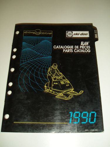 Skidoo 1990 parts catalog  manual elan