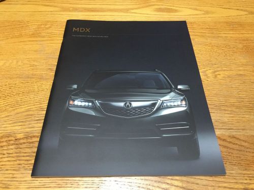 2014 acura mdx dealer brochure new