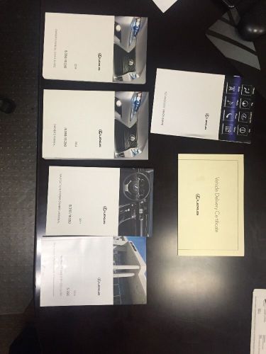 2014 lexus is250 is350 owners manual with leather case